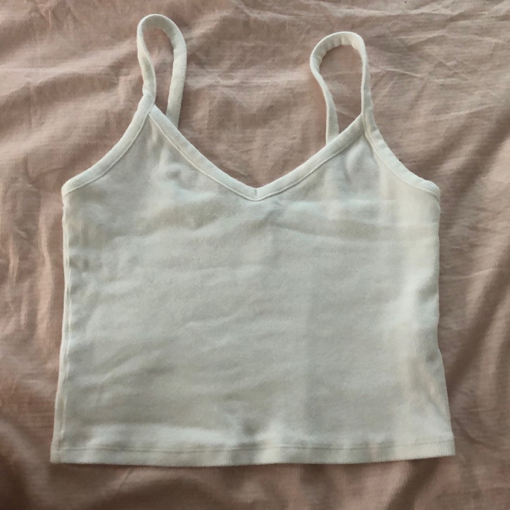white tank top